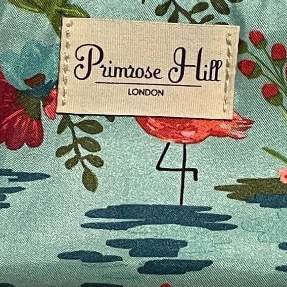 Primrose Hill of London Beautiful Turquoise and Bright Pink Cosmetic Bag - Picture 2 of 6